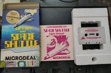 Rare  Commodore 64 Program Lift Off With Space Shuttle C64 Microdeal Cassette