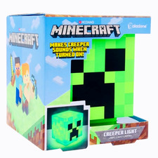 Paladone Minecraft Creeper Desk Light w Sound LED Night Light 4  New