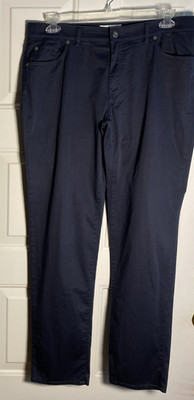 BRAX Feel Good Ultralight Blue Chino Mini Diamond Pattern Men's Size 36x34