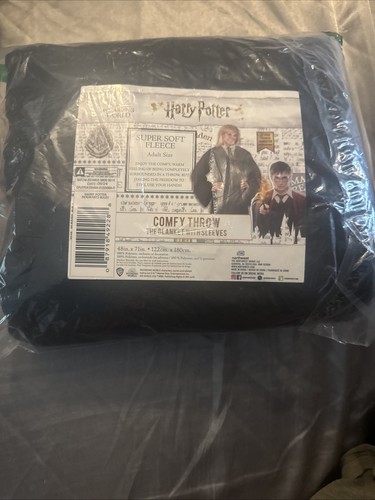 Harry Potter superweiche Fleece bequeme Überwurf Decke mit Ärmeln, Erwachsene *NEU