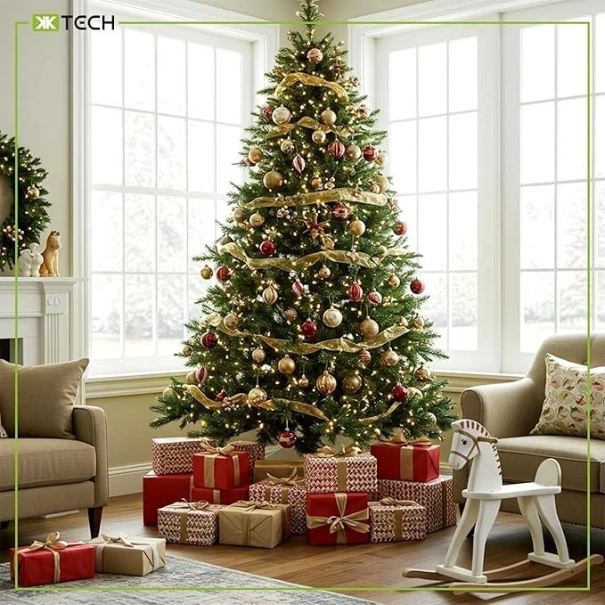 Artificial Christmas Tree Full Bushy Realistic Green Xmas Tree 7ft 8ft 10ft - Image 4 of 4