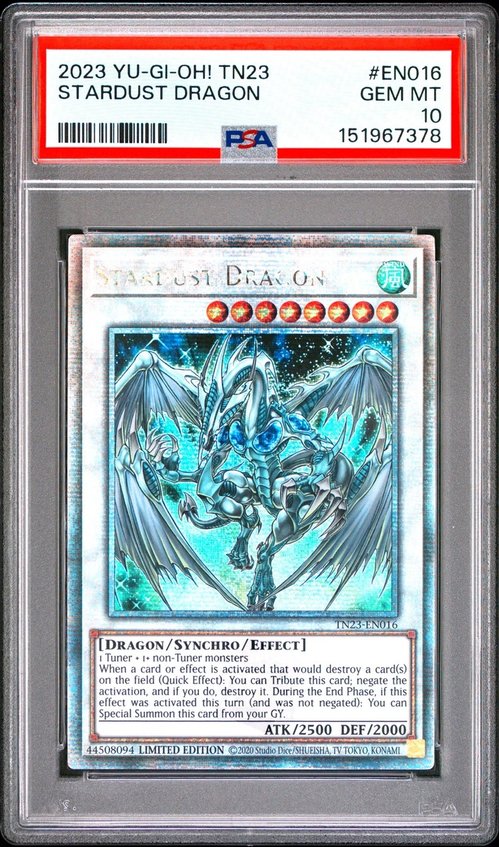 Stardust Dragon Yu-Gi-Oh! TCG Professional Sports Authenticator