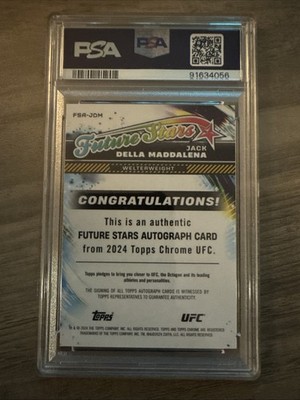 2024 Topps Chrome UFC - Future Stars Autographs Jack Della