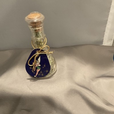 RARE VINTAGE 1980'S TINKERBELL PIXIE DUST BOTTLE SOUVENIR FROM DISNEYLAND NOS