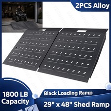 VNN 29" x 48" Shed Ramp 1500LB Capacity Anti-Slip Punch Plate Ramp for ATV (2PC)