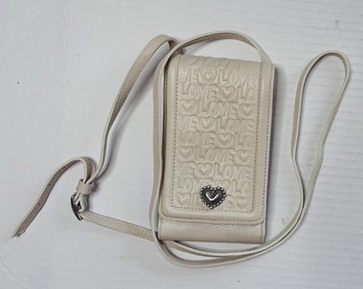 Brighton Fashionista Deeply In Love Ivory Phone Purse Wallet Cross Body