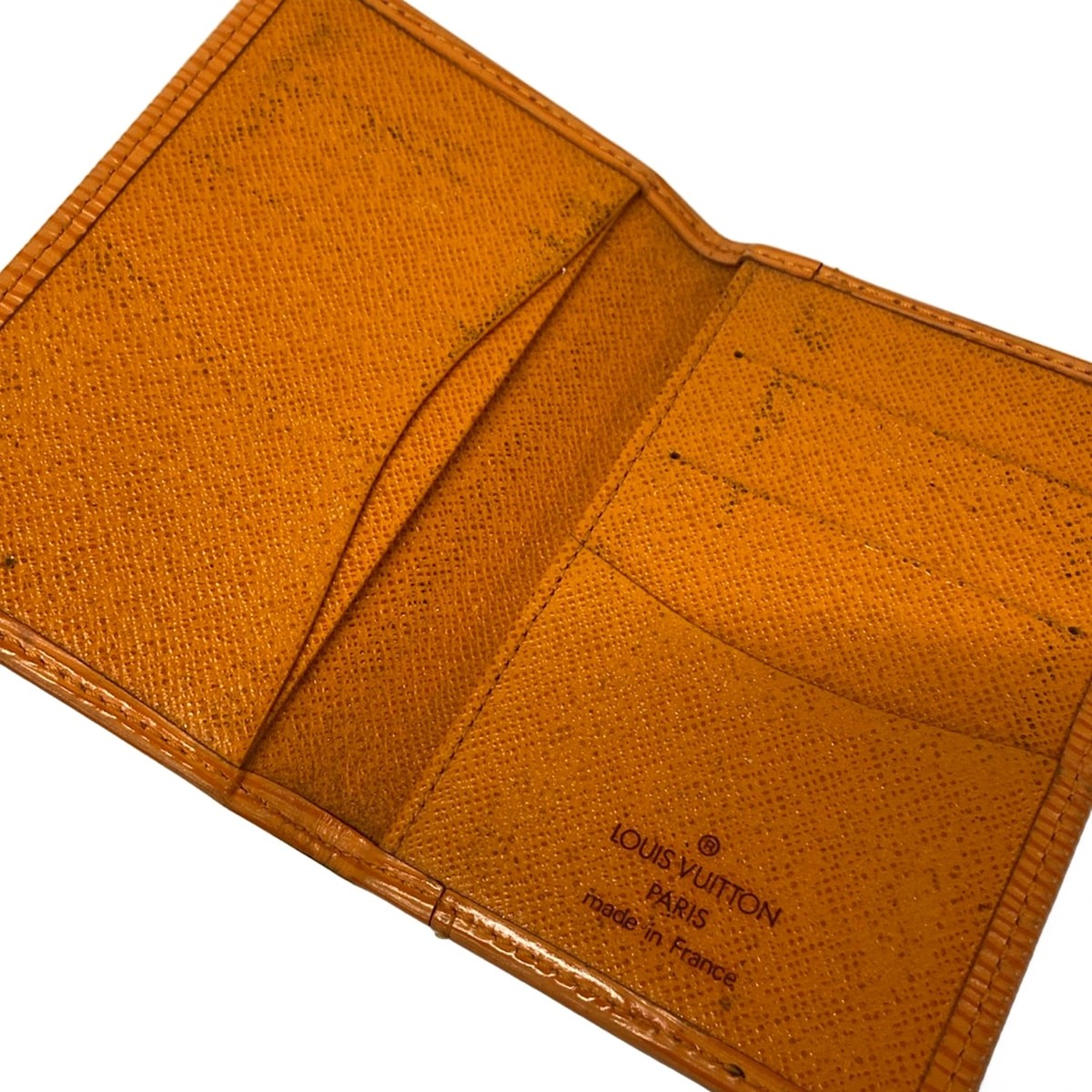 LOUIS VUITTON Organizer de Poshe M6358H Mandarin Epi SP0064 Card