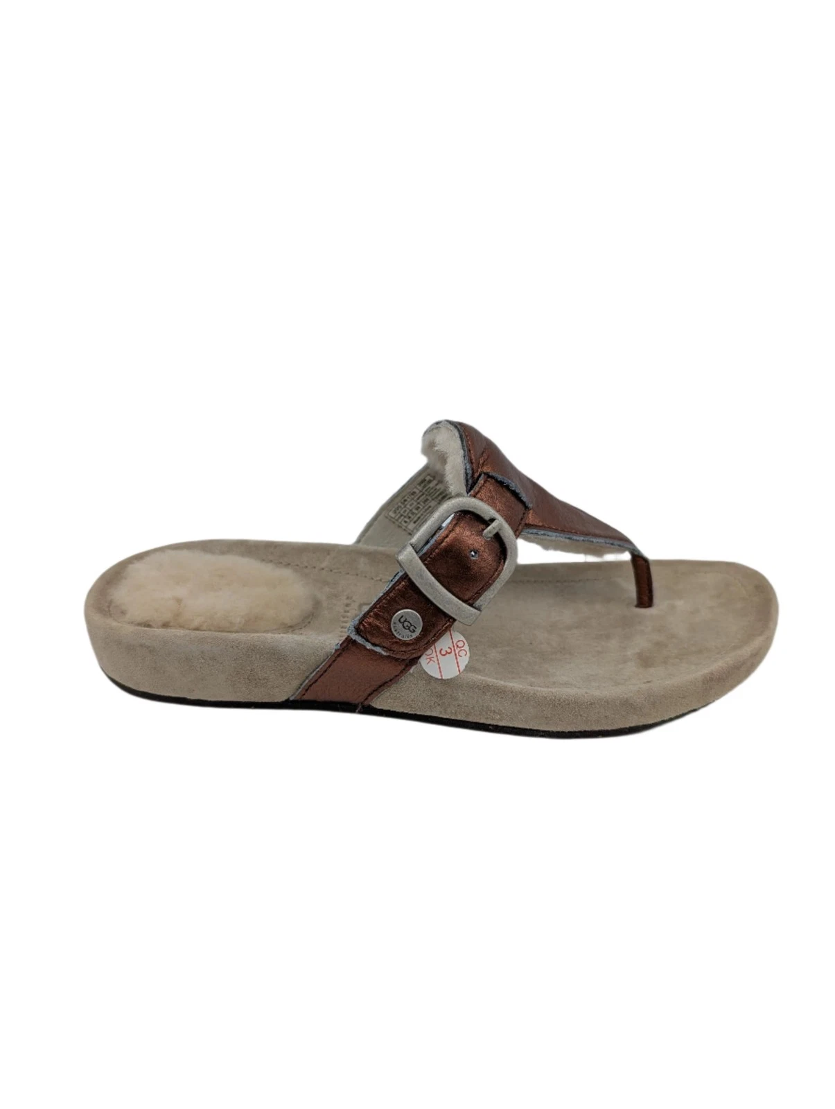 Sandali Ugg Australia in pelle bronzo antracite zingaro