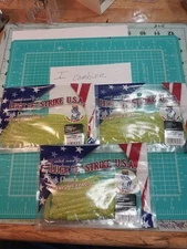 Nos Luck E Strike Rick Clunn Spinner Bait Trailer Lot Of 3 Nip