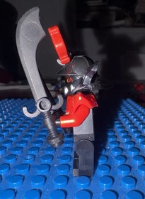 LEGO Ninjago Minifig - Stone Army Warrior Red Face - njo0075