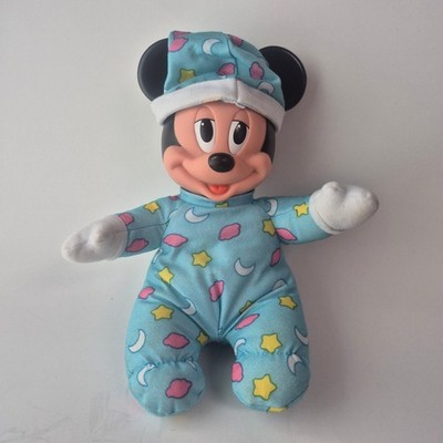 Vintage Mattel Disney Mickey Mouse Sleepy Hug Light Up Toy Pajamas 10''