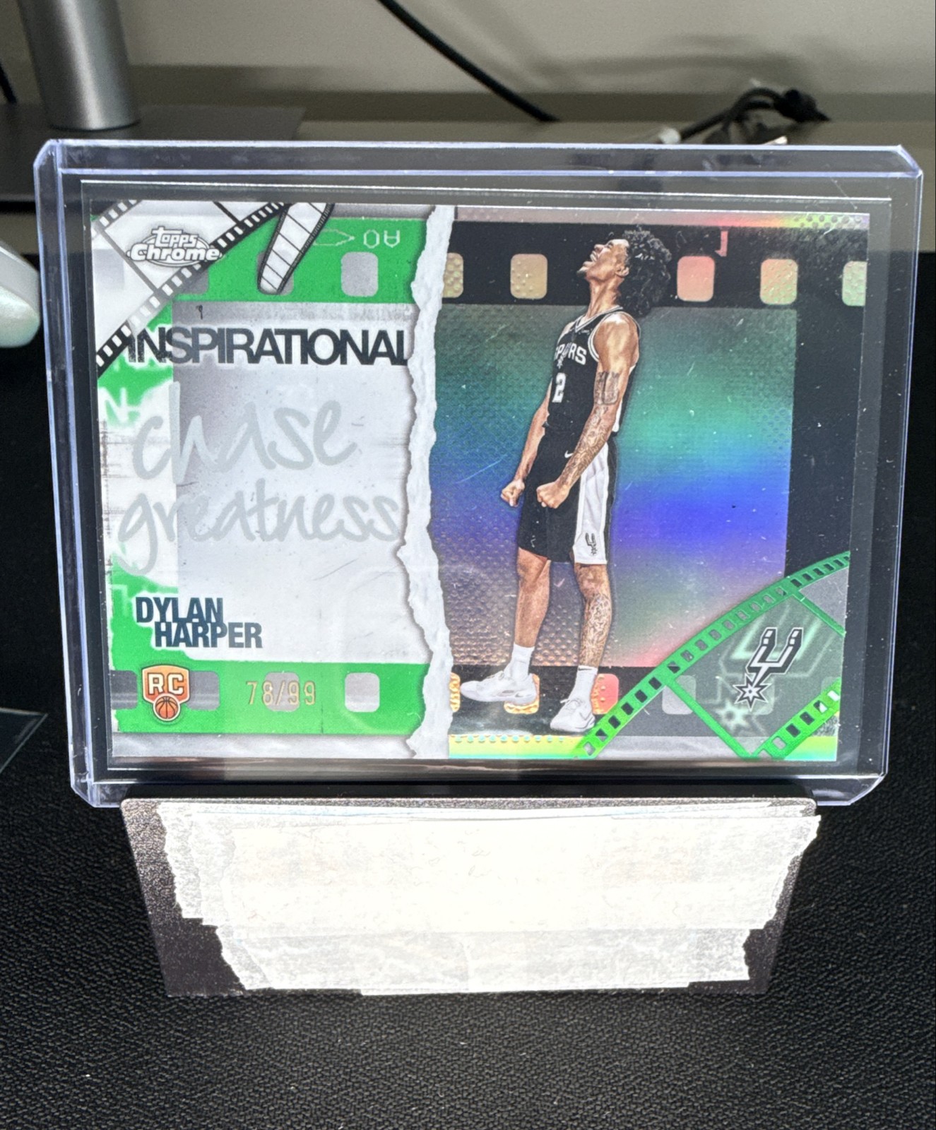 2025-26 Topps Chrome - Inspirational Dylan Harper Green Refractor /99 (RC)