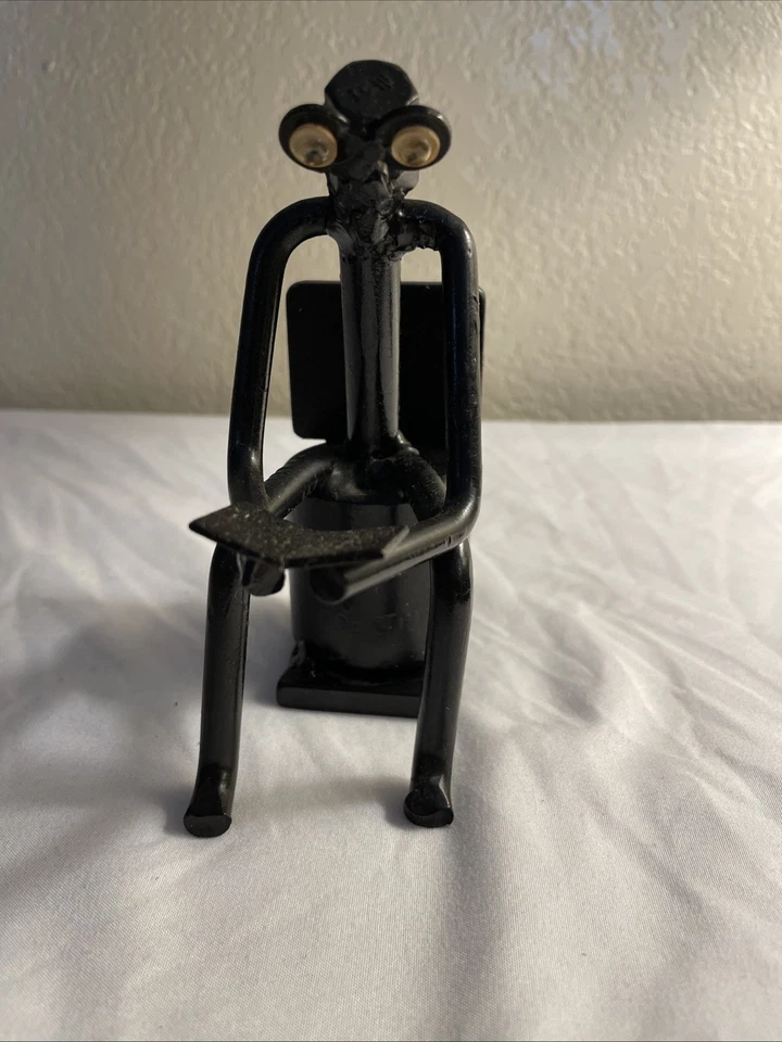 Estatua de ciclismo vintage - 5 pulgadas de alto - pesa más de 1 1/2 libras Foto 3 de 4