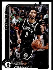 Ziaire Williams 2025-26 Topps #9 Brooklyn Nets Basketball Card