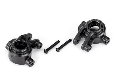 Traxxas 1/10 Slash 4x4 VXL * Left and Right Steering Blocks, Black * 9037