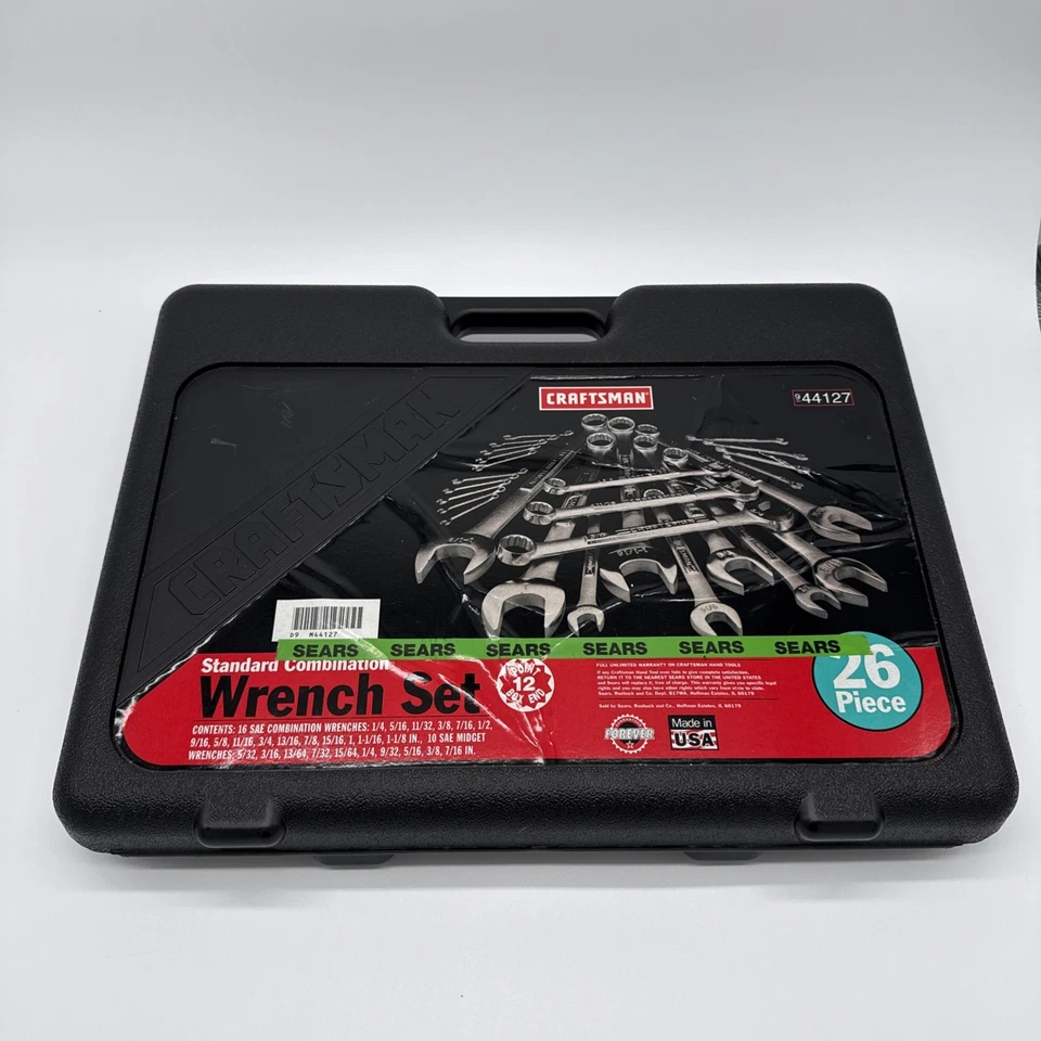 Craftsman 26 Piece Combination Wrench Set 44127, New Old Stock, Forged in USA - Image 1 of 4