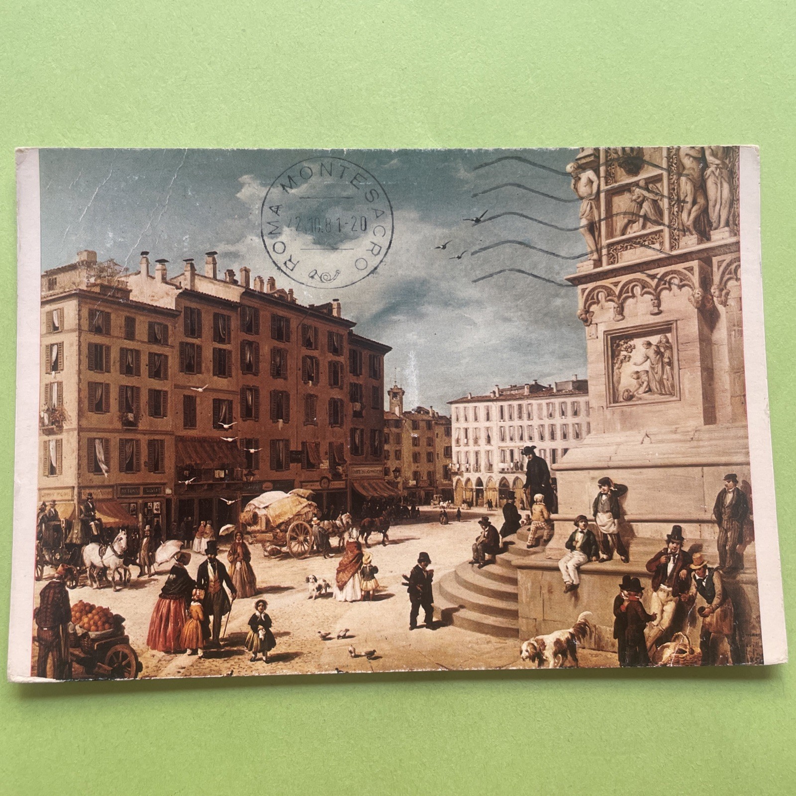 PIAZZA DEL DUOMO  ISOLATO DEL REBECCHINO CARTOLINA  DA COLLEZIONE