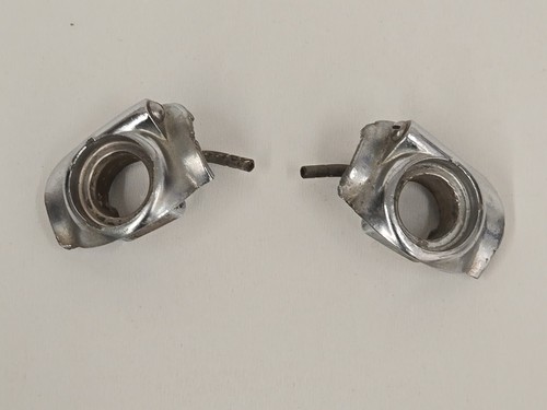 1953 1954 Chevrolet Chevy Car PAIR Windshield Wiper Transmission Trims Bezels