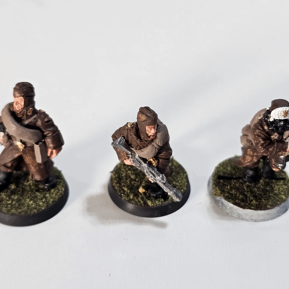 Warhammer 40k Imperial Guard Valhallan Ice Warriors Metal Painted Vintage 5 Pc - Image 3 of 4