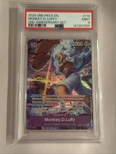 2025 One Piece Monkey D. Luffy OP05-119 2nd Anniversary Set English PSA 9
