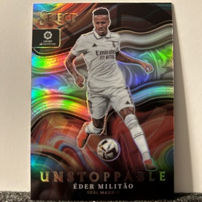Eder Militao 2022-23 Panini Select La Liga Unstoppable Silver #17