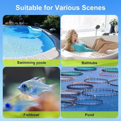 Poolthermometer Schwimmend Pool Thermometer Funk LCD Digitales IP68 Wasserdicht - Bild 11 von 21
