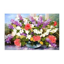 Band-Stickerei-Set Blumen-Kreuzstich-Kit DIY-Band-Stickerei-Malerei