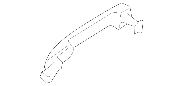 2018-2025 Genuine Subaru Outback Legacy Exterior Door Handle Silver 61160AL11BTR - Image 3 of 4