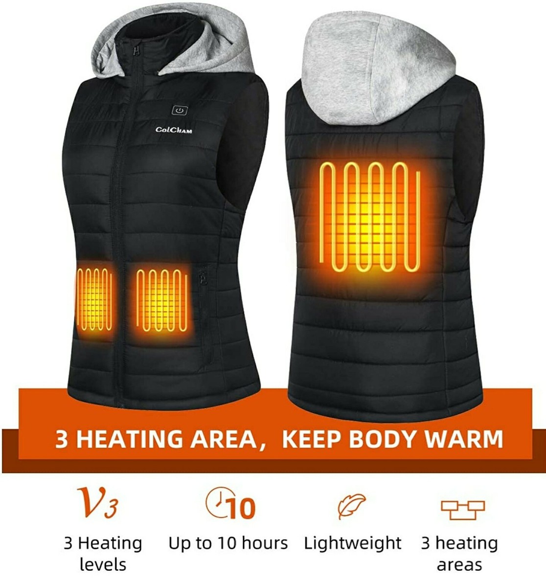 colcham heated vest