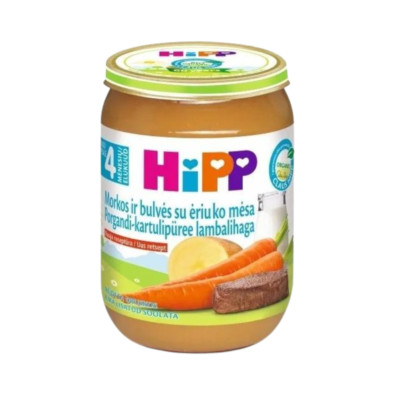HiPP Carrots And Potato Puree With Lamb Jar