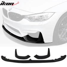 Fits 15-20 BMW F80 F82 M3 M4 P Style Front Bumper Lip Spoiler Unpainted PU