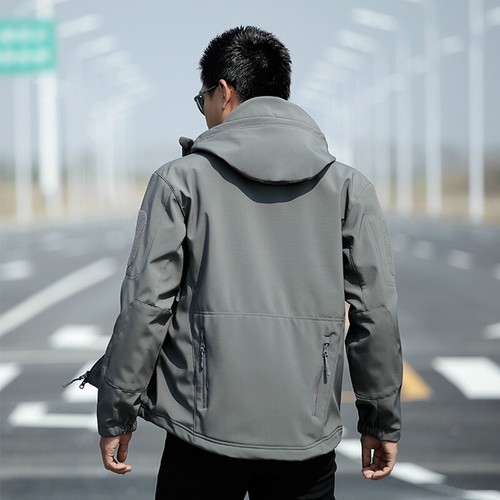 Lurker Shark Skin Softshell Mens Tactical Jacket Camouflage Waterproof Hood Coat - Picture 11 of 30
