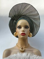 Aso-Oke African Headtie Auto Gele, Headgear.