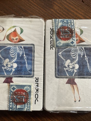 Two Decks Schering Medical Playing Cards Sealed Stamp New Sealed Rare Vintage - Picture 6 of 11