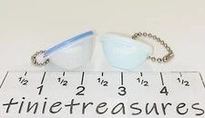 Tupperware keychain mini Wonderlier Bowl Set of 2 Sheer Blue tinietreasures