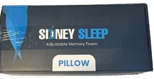 Sidney sleep Adjustable Memory Foam Pillow Queen Size Curved  White NEW