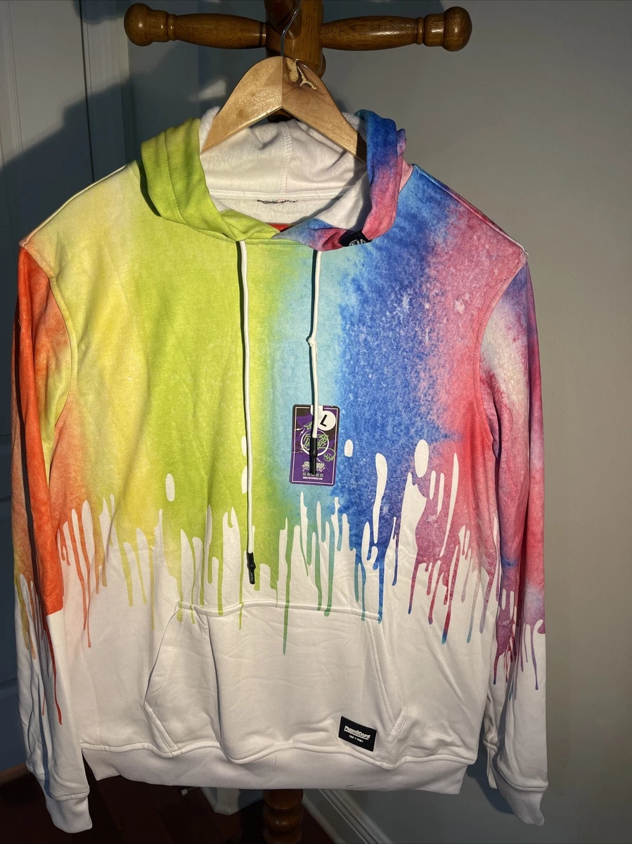 Hoodie Fresh Hoods rainbow colors hoodie L