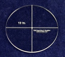 Circle Template 12" - Clear 1/4" Thick- Actual Size
