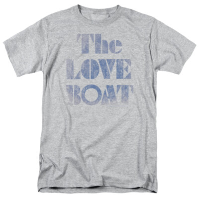 The Love Boat Distressed T Shirt Mens Licensed Classic TV Show Sport Grey