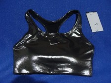 Women's Nike Swoosh Icon Clash Shimmer Sports Bra DM0913 010 Size S XL