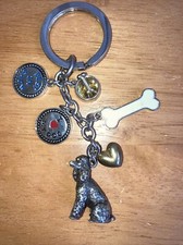 poodle Keychain with charms