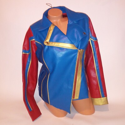 Leather Jacket Captain Marvel Bomber Jacket Disney Store Jaqueta
