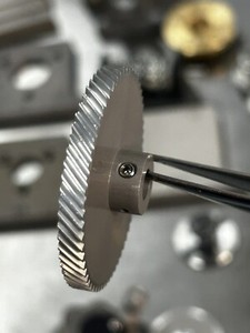 QTY 1 PIC DESIGN 48 PITCH 60 TEETH ALUMINUM HELICAL GEAR 1/4” BORE 45 DEG R.H.