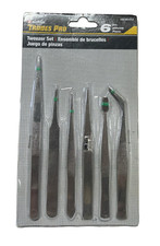 Trades Pro 6 Piece Tweezer Set 836412