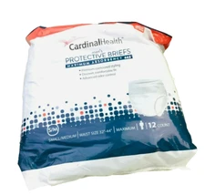 Cardinal Health Maximum Absorbency Protective Underwear 18 Adult Briefs S/M - 12