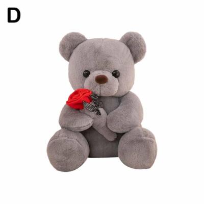 25 cm Umarmende Rose Teddybär Plüschtier Puppe Valentinstag Geburtstag Geschenke W1X4 