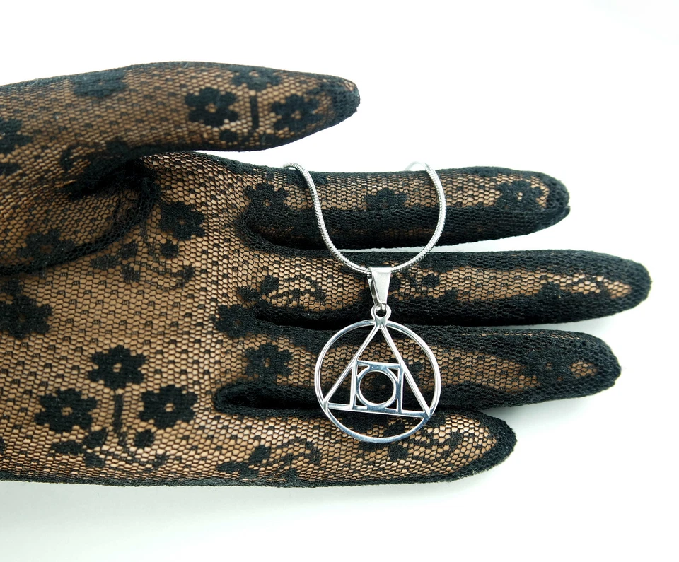 Collar Piedra Filosofal, Elixir de Alquimia Vida Sello Hermético Dije Colgante nuevo en caja Foto 2 de 4