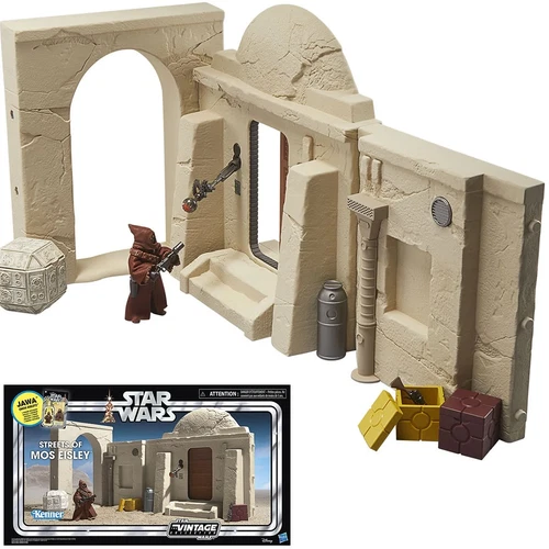 Star Wars The Vintage Collection Streets of Mos Eisley Playset with Jawa G0671