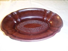 EARLY BAKERLITE KITCHENALIA OVAL DESIGN DISH PAREX BRITISH MADE REGD NO 783988