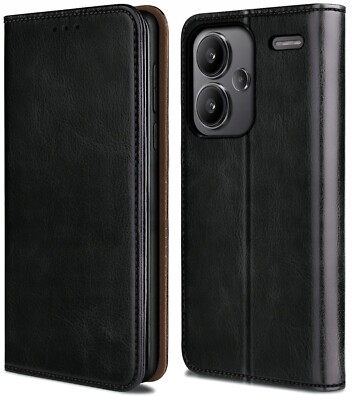 FÜR XIAOMI REDMI NOTE 13 PRO PLUS 5G - SMART MAGNETIC Tasche Case Hülle SCHWARZ